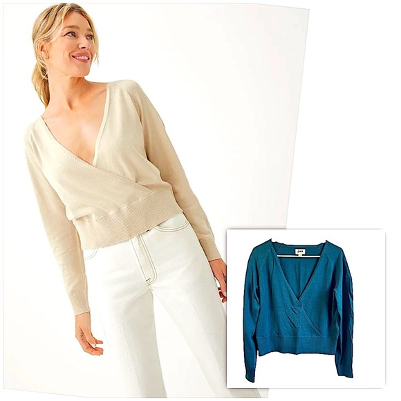 BOGO! NWOT Pact Organic wrap sweater - Picture 1 of 11